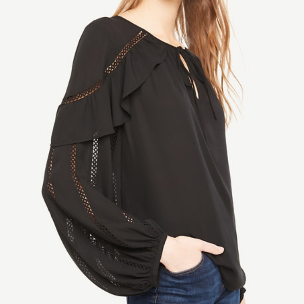 Ann Taylor Ruffle Top